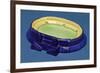 Crown Ducal Ware Model of Wembley Stadium Produced for the British Empire Exhibition, 1924-null-Framed Giclee Print