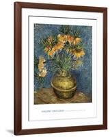 Crown Imperial Fritillaries in a Copper Vase, 1886-Vincent van Gogh-Framed Art Print