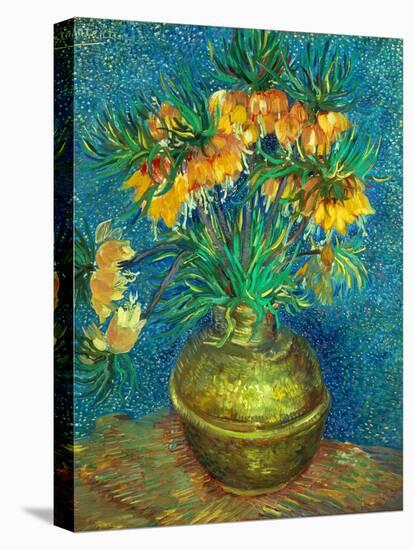 Crown Imperial Fritillaries in a Copper Vase, 1886-Vincent van Gogh-Stretched Canvas