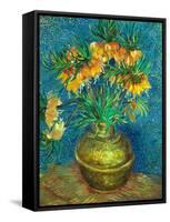 Crown Imperial Fritillaries in a Copper Vase, 1886-Vincent van Gogh-Framed Stretched Canvas