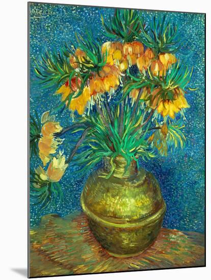 Crown Imperial Fritillaries in a Copper Vase, 1886-Vincent van Gogh-Mounted Giclee Print