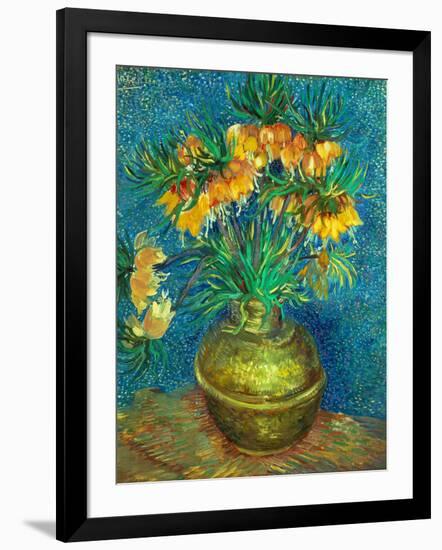 Crown Imperial Fritillaries in a Copper Vase, 1886-Vincent van Gogh-Framed Giclee Print