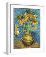 Crown Imperial Fritillaries in a Copper Vase, 1886-Vincent van Gogh-Framed Giclee Print