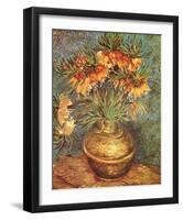 Crown Imperial Fritillaries in a Copper Vase, c.1886-Vincent van Gogh-Framed Art Print