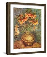 Crown Imperial Fritillaries in a Copper Vase, c.1886-Vincent van Gogh-Framed Art Print