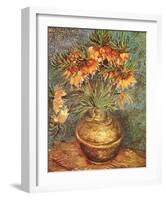 Crown Imperial Fritillaries in a Copper Vase, c.1886-Vincent van Gogh-Framed Art Print