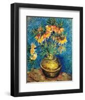 Crown Imperial Fritillaries in a Copper Vase, c.1886-Vincent van Gogh-Framed Premium Giclee Print