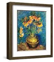 Crown Imperial Fritillaries in a Copper Vase, c.1886-Vincent van Gogh-Framed Premium Giclee Print