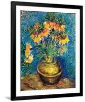 Crown Imperial Fritillaries in a Copper Vase, c.1886-Vincent van Gogh-Framed Premium Giclee Print