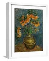 Crown Imperial Fritillaries in a Copper Vase, c.1886-Vincent van Gogh-Framed Giclee Print