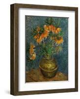 Crown Imperial Fritillaries in a Copper Vase, c.1886-Vincent van Gogh-Framed Giclee Print