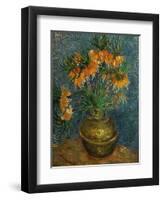 Crown Imperial Fritillaries in a Copper Vase, c.1886-Vincent van Gogh-Framed Giclee Print