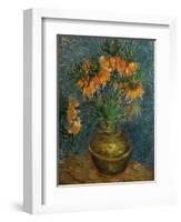 Crown Imperial Fritillaries in a Copper Vase, c.1886-Vincent van Gogh-Framed Giclee Print