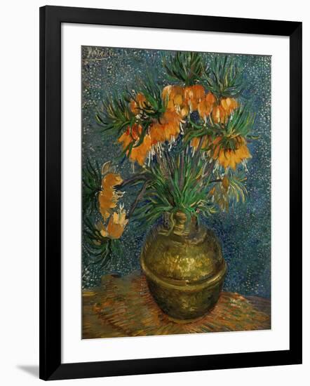 Crown Imperial Fritillaries in a Copper Vase, c.1886-Vincent van Gogh-Framed Giclee Print