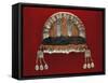 Crown in Pearls, Coral and Silver as Used by Nomadic Tribes, Morocco-null-Framed Stretched Canvas