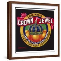 Crown Jewel Oranges Label-null-Framed Giclee Print