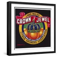 Crown Jewel Oranges Label-null-Framed Giclee Print