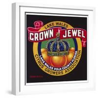 Crown Jewel Oranges Label-null-Framed Giclee Print