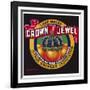 Crown Jewel Oranges Label-null-Framed Giclee Print