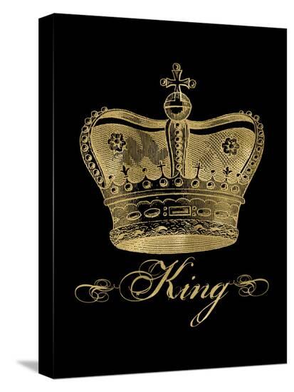 Crown King Golden Black-Amy Brinkman-Stretched Canvas