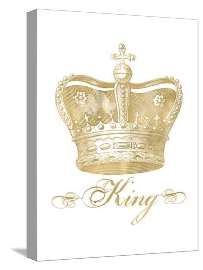 Crown King Golden White-Amy Brinkman-Stretched Canvas