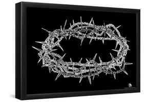 Crown of Thorns Text Poster-null-Framed Poster