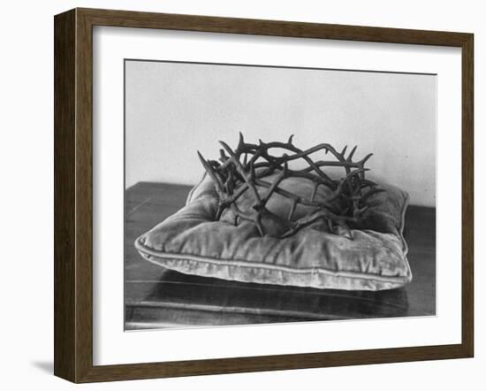 Crown of Thorns Worn by Actor in the King of Kings from Prop Collection of Cecil B. Demille-Ralph Crane-Framed Photographic Print