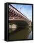 Crown Point Bridge over the River Aire, Leeds, West Yorkshire, Yorkshire, England, UK, Europe-Mark Sunderland-Framed Stretched Canvas