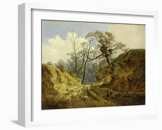 Crown Point, Whitlingham, Near Norwich, 1855-John Berney Ladbrooke-Framed Giclee Print