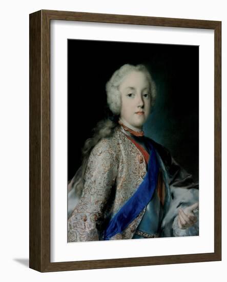 Crown Prince Frederick Christian of Saxony (1722-176), 1739-1740-Rosalba Giovanna Carriera-Framed Giclee Print