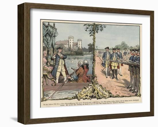 Crown Prince Frederick of Prussia at Rheinsberg and Neuruppin-Richard Knoetel-Framed Giclee Print