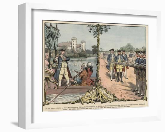 Crown Prince Frederick of Prussia at Rheinsberg and Neuruppin-Richard Knoetel-Framed Giclee Print