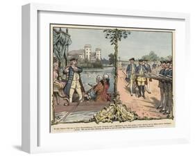 Crown Prince Frederick of Prussia at Rheinsberg and Neuruppin-Richard Knoetel-Framed Giclee Print