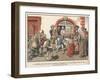 Crown Prince Frederick of Prussia Giving Bread to the Poor-Carl Rochling-Framed Giclee Print