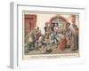Crown Prince Frederick of Prussia Giving Bread to the Poor-Carl Rochling-Framed Giclee Print
