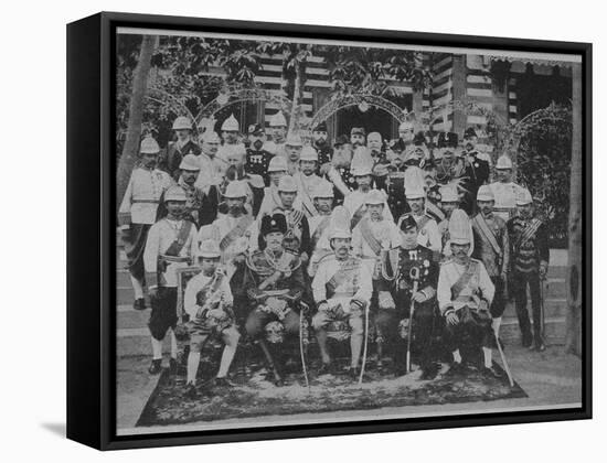 Crown Prince Nicholas Alexandrovich of Russia Visiting Siam, 1891-null-Framed Stretched Canvas