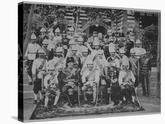 Crown Prince Nicholas Alexandrovich of Russia Visiting Siam, 1891-null-Stretched Canvas