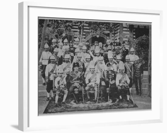 Crown Prince Nicholas Alexandrovich of Russia Visiting Siam, 1891-null-Framed Giclee Print