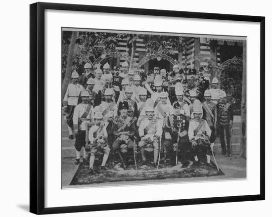 Crown Prince Nicholas Alexandrovich of Russia Visiting Siam, 1891-null-Framed Giclee Print