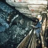 Technician Measures Noise Levels In a Coal Mine-Crown-Premium Photographic Print