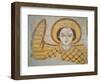 Crowned Archangel with Spread Wings, from the Cathedral of Faras, Sudan (Fresco)-Coptic-Framed Premium Giclee Print