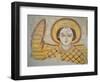 Crowned Archangel with Spread Wings, from the Cathedral of Faras, Sudan (Fresco)-Coptic-Framed Premium Giclee Print