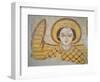 Crowned Archangel with Spread Wings, from the Cathedral of Faras, Sudan (Fresco)-Coptic-Framed Premium Giclee Print