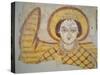 Crowned Archangel with Spread Wings, from the Cathedral of Faras, Sudan (Fresco)-Coptic-Stretched Canvas