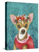 Crowned Chihuahua-Larisa Hernandez-Stretched Canvas