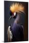 Crowned Crane I-Vivienne Dupont-Mounted Art Print