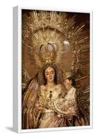 Crowned Virgin and Child statue in Nuestra Senora de la Esperanza church, La Macarena-Godong-Framed Photographic Print