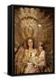 Crowned Virgin and Child statue in Nuestra Senora de la Esperanza church, La Macarena-Godong-Framed Stretched Canvas