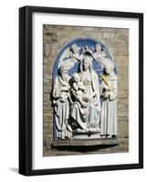 Crowned Virgin and Child with Saints-Luca Della Robbia-Framed Giclee Print