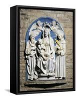Crowned Virgin and Child with Saints-Luca Della Robbia-Framed Stretched Canvas